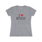 I Heart Music - Music Lover Tri-blend Women's Fit Tee